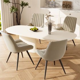 2-piece or 4-piece dining chair sets, suitable for use in dining rooms, living rooms and offices (Color: Beige, Quantity: 2-piece)