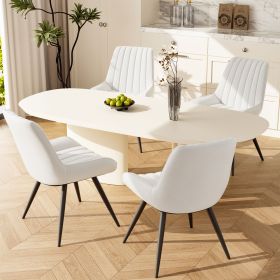 2-piece or 4-piece dining chair sets, suitable for use in dining rooms, living rooms and offices (Color: White, Quantity: 4-piece)